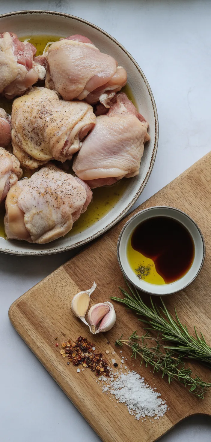 Ingredients photo for Balsamic Chicken Thighs (withi VIDEO!) Recipe