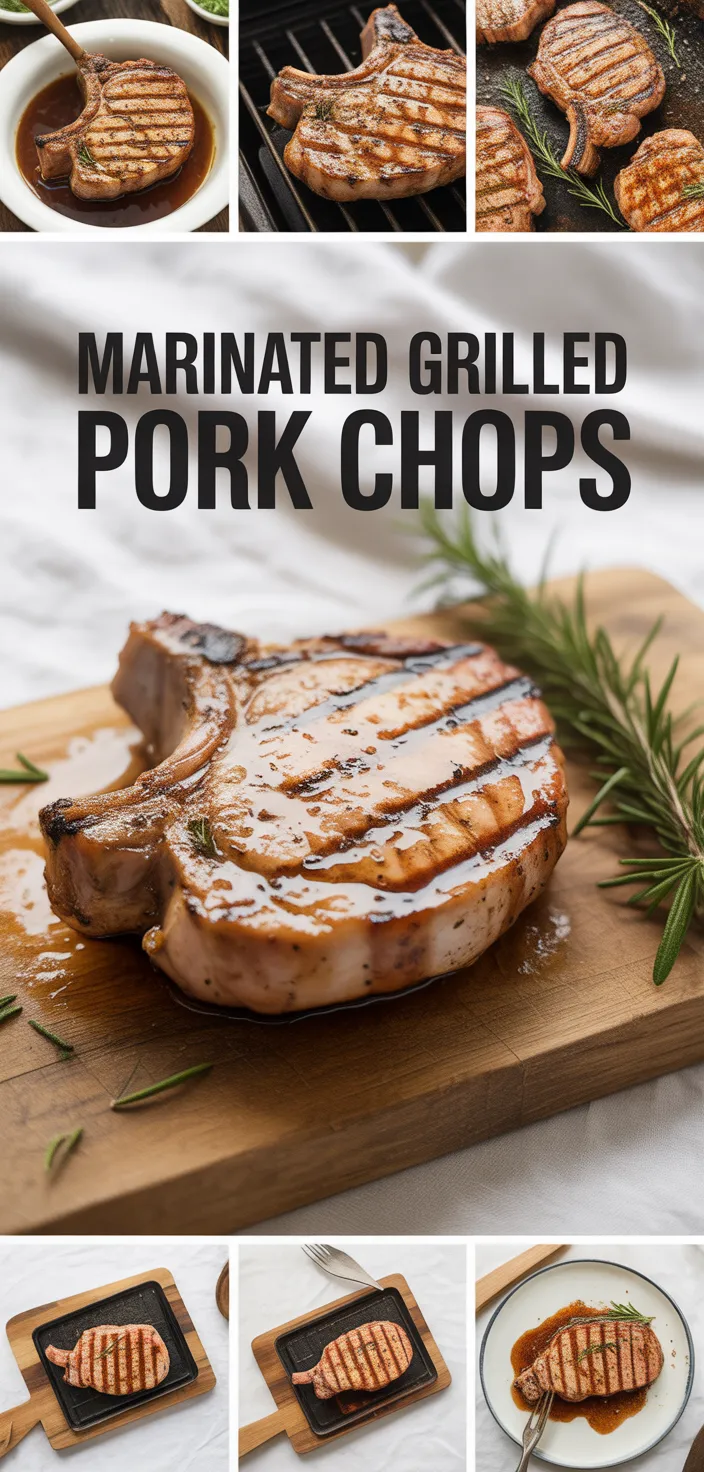 A photo of Marinated Grilled Pork Chops Recipe