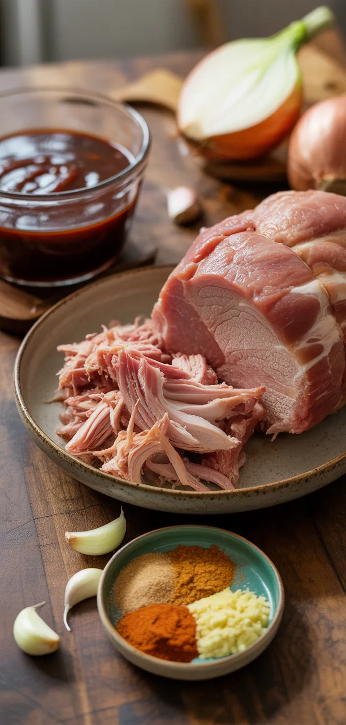 Ingredients photo for Crock-Pot Pulled Pork Tenderloin Recipe