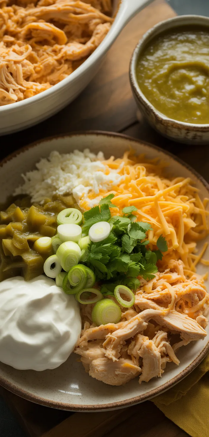 Ingredients photo for Keto Chicken Enchiladas Casserole Recipe